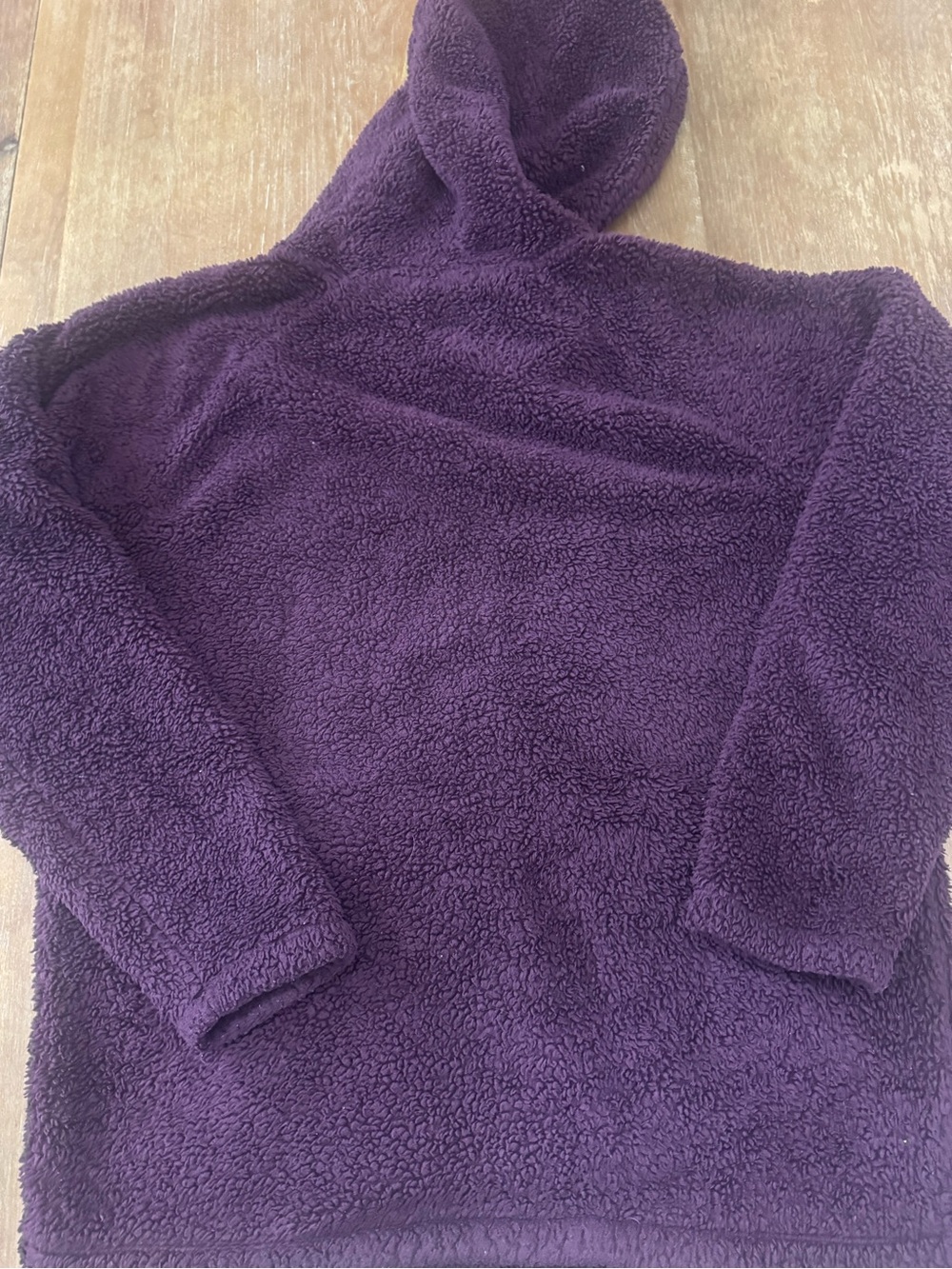 PINK Victoria's Secret Plush Sherpa Zip Hoodie - Plum - Picture 7 of 7